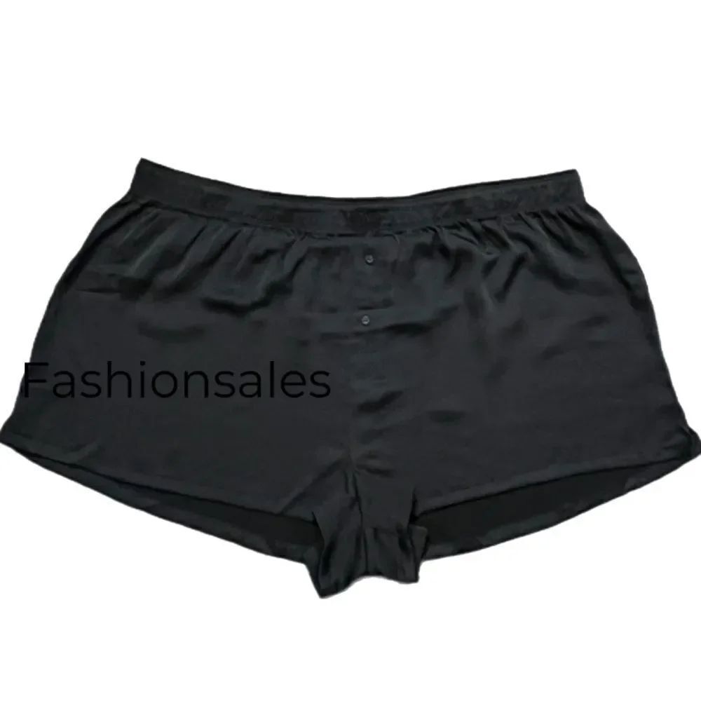 Victoria’s Secret Pink Silky Supersoft sleepwear pajama shorts black XXL